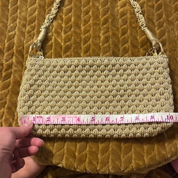 The SAK Purse Women’s Christy Ginger Gold Braided Clutch/shoulder bag - Picture 8 of 10